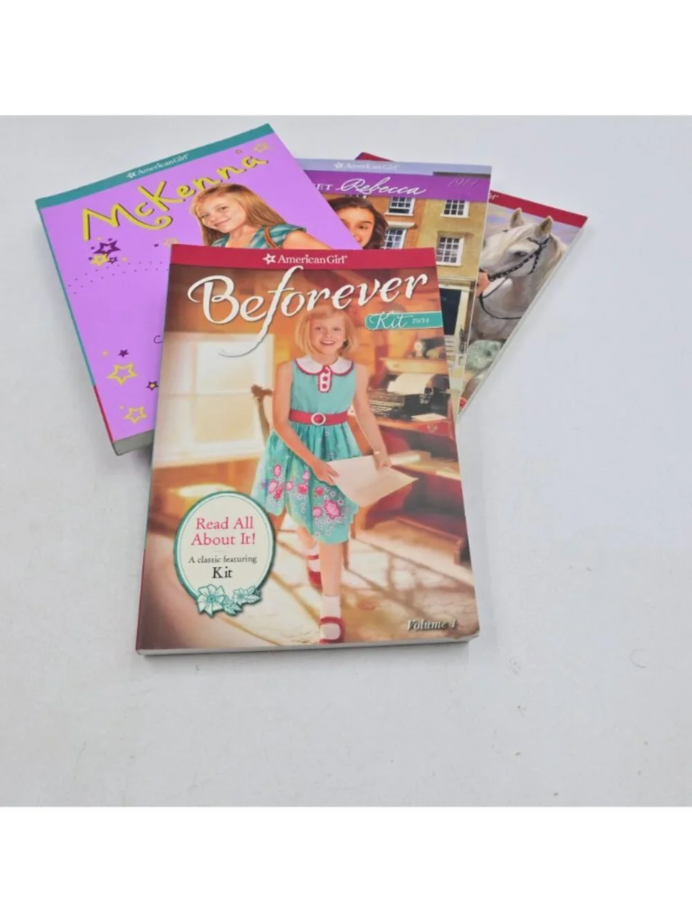 American Girl Book Set Of 4 Kit McKenna Rebecca Saige Story Paperback Collection